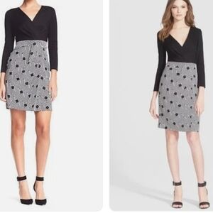 Diane von Furstenberg Gianna Silk  Dress GEO Stripes [SZ 4